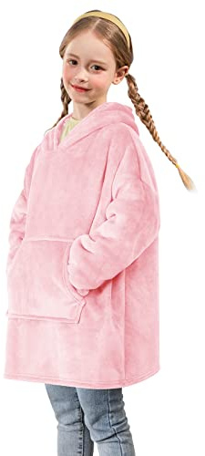 Uplayteck Sweat à Capuche pour Filles et Garçons, Sweat-Shirt à Capuche Grand Couverture à Capuche Super Douce et Chaude Pull à Capuche Confortable pour Garçon Fille Intérieur Extérieur