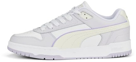 PUMA Unisex Rbd Game Low Low-Top Trainers, PUMA White-Vapor Gray-Spring Lavender-PUMA Gold, 6 UK