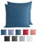 Komfortec 100% Baumwolle Kissenbezüge 2er Set 40x40 cm, Superweicher Premium Jersey Kopfkissenbezug 150 g/m², Kissenhülle, Tiefseeblau