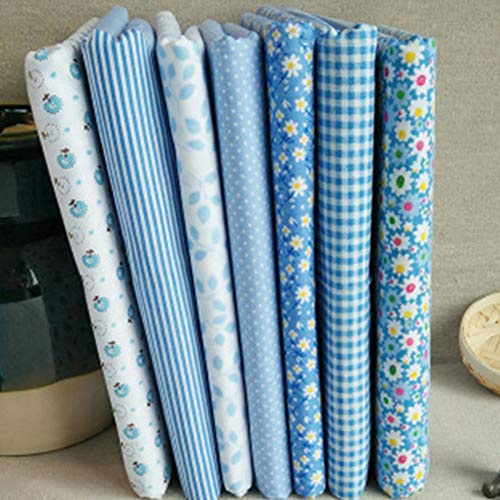 Stecto Patchwork Tela para costura creativa, tela de patchwork de diferentes patrones para costura DIY Scrapbooking Quilting Dot Pattern