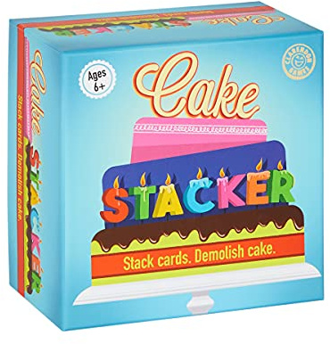 Clarendon Games Cake Stacker - Fast-Paced Card Game for Family Fun - Cake Cards - Ideal for 2 to 4 Players - Quick to Learn, 20 Minutes Playtime - Race to Stack Your Way to Victory!