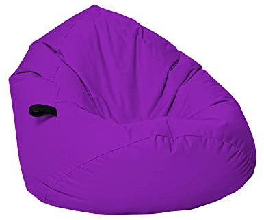 Momiralland Sitzsack Tropfenform Kastanie - für Kinder & Erwachsene – Indoor wie Outdoor da er Wasserfest ist– füllung EPS Perlen. (Lila, XXL - Durchmesser 88 cm für Erwachsene)