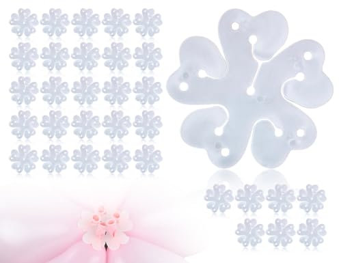 KAPSING 32 Piezas Clips Redondos para Globos de Flores, Clips para Abrazaderas para Globos, Decoración de Bodas, Cierres para Globos, Decoraciones para Eventos de Bodas, Suministros para Fiestas