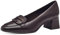 Tamaris Damen Pumps Leder Blockabsatz bequem; Mahogany, EU 40