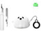 [3 in 1] TSVSXS Cute Case Compatible with Bose Ultra Open Earbuds with Keychain, Anime Silicone Ghost Protective Cover Bose Ultra Open for Kids with Cleaning Kit