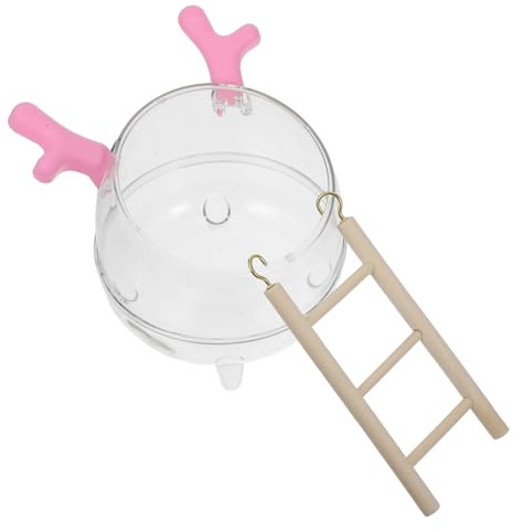NUOBESTY Caja De Arena para Hámster Bañera y Baño, Material Sintético Madera, Tamaño Mediano, Uso En Jaula para Animales Pequeños, Adecuado para Hámsters y Jerbos En Espacios Limpios y Divertidos
