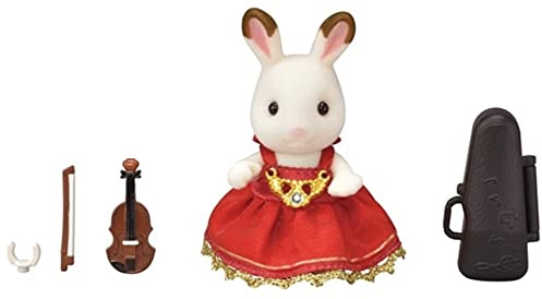 Sylvanian Families - 6009 - La fille lapin chocolat violoniste