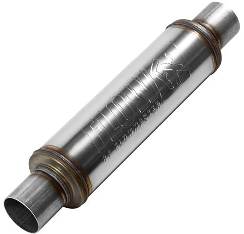 Flowmaster 71416 2.50In(C)/Out(C) Flow Fx Muffler, Round, 14, brushed
