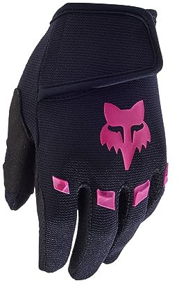 Fox Racing Kids Dirtpaw Glove – Motocross Handschuhe – gepolsterte Knöchelschützer – Touchscreen kompatibel – hoher Schutz – gute Belüftung – für Kinder – Black/Pink, Größe: KS