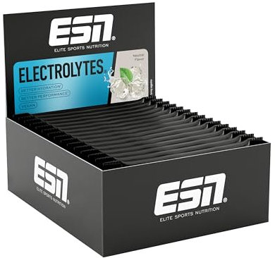 ESN Electrolytes Pro, Neutral, 15 x 22,5 g (337,5 g), Kohlenhydrat-Elektrolyt-Lösung für verbesserte Wasseraufnahme, vegan - made in Germany