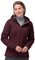 33,000ft Softshelljacke Damen Wasserdichte Atmungsaktive Warme Winterjacke Fleece Übergangsjacke Winddichte Funktionsjacke mit Kapuze Weinrot M