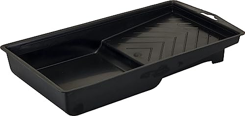 Axus Decor Paint Roller Tray(Blue series) - Plastic Paint Tray, Roll Off Grids, Hanging Hook & Reusable - Fits Roller Sleeves Upto 4 Inch - For Professional Painter's & DIY Enthusiasts, Black