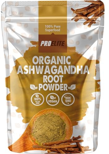 Organic Ashwagandha Powder 1kg / 1000g Supports Immunity | Premium Ashwagandha Root Superfood Anxiety, Stress & Fatigue Relief, Sleep Aid, Energy Increase Zero Additives Vegan Powder by PROELITE