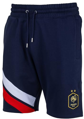 FFF Short Molleton Collection Officielle Equipe de France de Football - Taille Adulte Homme S