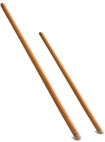 Kordem 2-tlg. türkisches dünnes Nudelholz-Set, Buchenholz - Handgefertigtes Oklava aus Holz, 80 cm & 50 cm für Teig, Backen, Pizza, Baklava