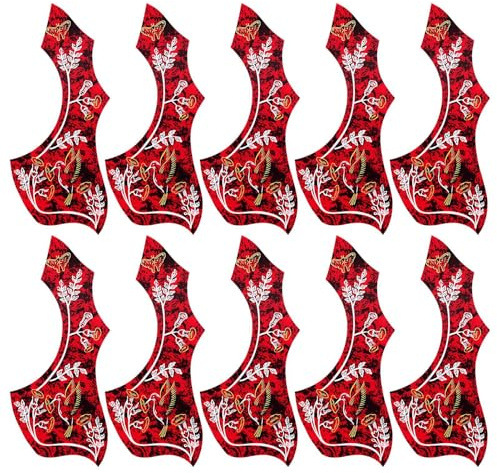 Pick Guards Akustisk gitarr, akustisk pickguard, 10 st PVC ACOUSTIC GITARE, bastillbehör, musikinstrumenttillbehör för nybörjare, hemmaanvändare,