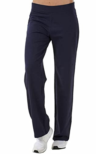 UC Ex Famous Store Straight Leg Joggers for Women, Ladies Cotton Rich Jogging Bottoms Navy
