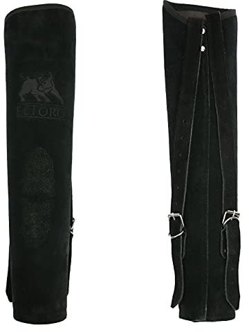 elToro Wild Colorz Big Back - Rückenköcher, aus edlem hochwertigen Wildleder mit Dreipunktgurtsystem, für Rechts- als auch Linkshandschützen (Schwarz)