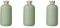 Lurrose Refillable Shampoo Dispenser 3pcs Refillable Cosmetic Bottles with Flip Cap Empty Squeezable Shampoo Lotions Storage Container for Travel 500ML Shower Lotion Bottle
