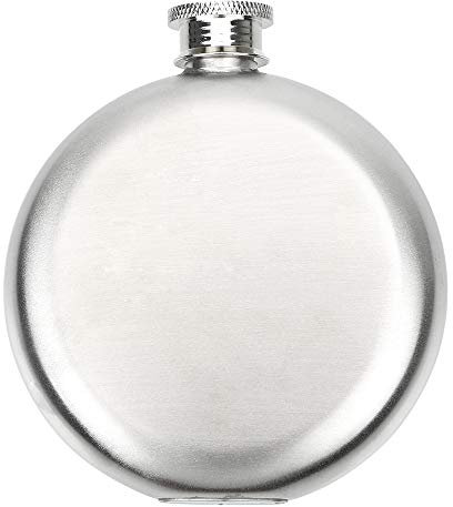 FYMSR Bouteille de whisky ronde - 5 oz - Portable - En acier inoxydable - Accessoire de vaisselle - Carafe à liqueur - Flasque d'alcool