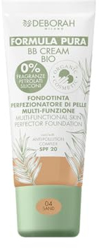 DEBORAH Make-up-Grundierung, Foundation PURA BB CREAM BIO N.04, Creme, Natürlich, Farbton 04, Unisex