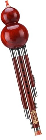 Trärörsinstrument, nationella musikinstrument Hulusi Flöjt Massivt trä Anti-fall Hulusi Mahogny/ebenholts kalebassflöjt Professionellt spelar Tretons Cucurbit Flute(C key)