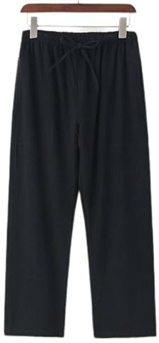 Kung Fu Pants Chinese Traditional Martial Arts Trousers Wing Chun Tai Chi Training Pants (US, Numeric, 31, Regular, Regular, Black)