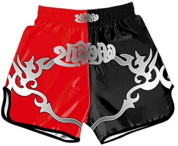 ZUYPSK MMA - Pantalones cortos de boxeo para niños Muay Thai, pantalones cortos para niños, kickboxing, artes marciales, clásicos, estrechos, ropa deportiva, Tipo D., 120
