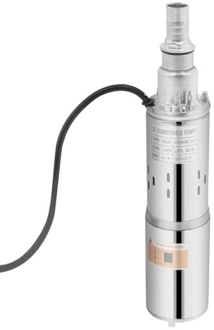 Hadwigger dränkbar vattenpump i rostfritt stål Djupvattenpump,Dränkbar Vattenpump,Dränkbar Pump Max prestanda: 25 l/min,max Tryck 30 m,diameter 78 mm