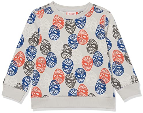 Amazon Essentials Disney | Marvel | Star Wars Sudaderas de Forro Polar con Cuello Redondo y sin Cierre Niño, Marvel Spiderman, 11-12 años