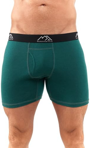 Merino.tech Calzoncillos Lana Merino Hombre - Boxer Merino 100% | Cintura elástica, sin rozaduras en entrepierna, transpirables, uso diario