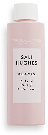 Revolution Skincare London X Sali Hughes, Placid 5-Acid Daily Exfoliant, Face Exfoliatior, 150 ml