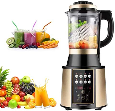 Glass Jug Blender Smoothie Maker, 2200W 48000RPM Timer Contral Commercial Blender with 2L BPA-free Container and 8 Stainless Steel Blades,Professional Food Processor Blender for Kitchen,champagne