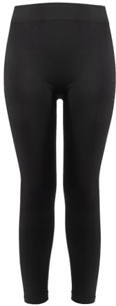 CALZITALY Unisex termiska leggings, merinoullbyxor, termiska underkläder för män och kvinnor, termiska byxor, skidåkning, vandring, vandring | Tillverkad i Italien, Svart, L-XL