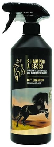 Natürliches und pflanzliches Trockenshampoo für Pferde – kein Wasser oder Spülen erforderlich – für eine schnelle und effektive Reinigung, geeignet für alle Arten von Fell, Linie 101 (750 ml)