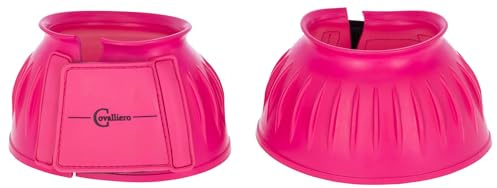 Covalliero Cloches en Caoutchouc, Protection des Sabots, Cloches, Paire, Pink, XFull, Caoutchouc Souple, Chevaux, avec Fermeture Scratch