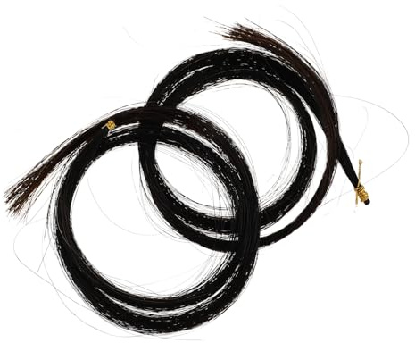 Gatuida Crin de Cheval Noir pour Archet D'alto, Remplaçant Portable, Doux et Délicat, Sûr à Utiliser, Accessoire pour Réparation de L'archet D'alto