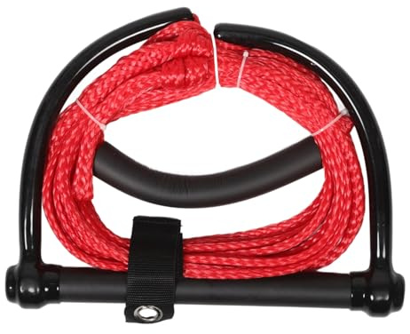 Healifty Cuerda de Esquí Acuático Resistente con Asa Cómoda Cuerda de Tracción para Wakeboard Kneeboard para Actividades Acuáticas Portátil y Duradera
