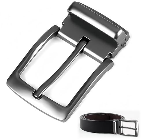 Herren Gürtelschnalle Edelstahl Geeignet für 3,5 cm, Gürtelschnalle Herren 35mm, Gürtelschnallen für He-rren, Langlebige Ersatz-gürtelschnallen für he rren aus hochwertigem Metall für Alltag, Business
