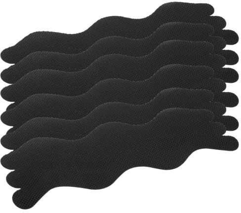 YARNOW 24 Pegatinas Antideslizantes Autoadhesivas para Baño y Ducha en Color Negro, Material Peva, Fáciles de Instalar para Áreas Húmedas y Resbaladizas