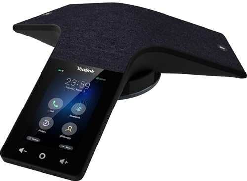 YEALINK CP935W Wireless IP Conference Phone, DECT, Charging Cradle not Include W70B, 4' Touch Screen, Pairing via Bluetooth, switching DECT/WIFI