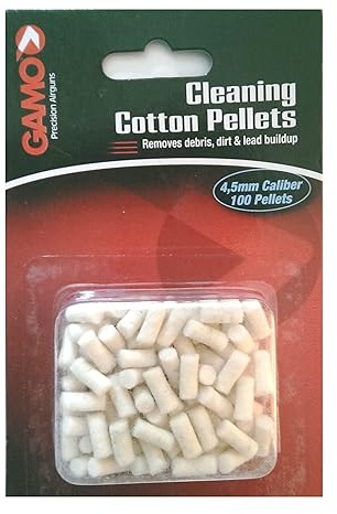 Pack of 100 Gamo/BSA compatible .177, 4.5mm. BSA Air gun/rifle/pistol cleaning cotton pellets to keep the barrel clean (.177)
