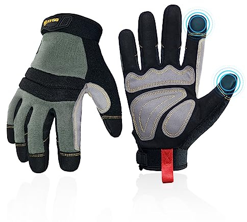 KAYGO Mechanische Arbeitshandschuhe für Herren Touchscreen 1 Paar, KG125MB