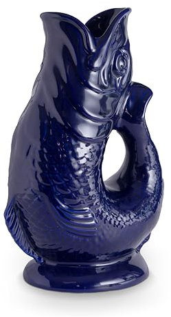 Wade - Brocca per pesce, in terracotta, iconica tradizione britannica, prodotta a Stoke-on-Trent, 1,2 l, colore: blu cobalto