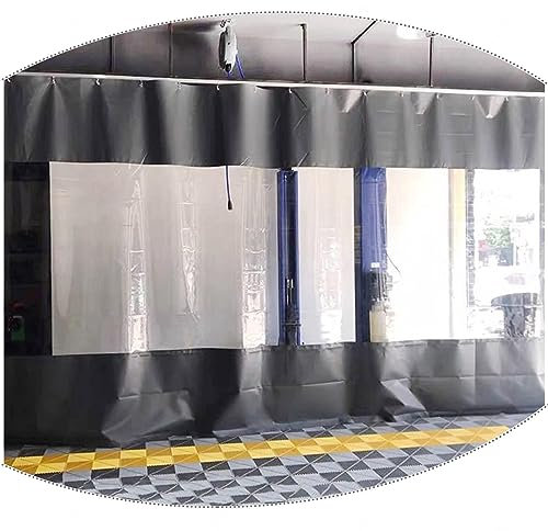 Cortinas impermeables de PVC transparente para exteriores, para cenador/pérgola, paneles de lona transparente para patio, porche, garaje, 0,3 mm de grosor, 2,1 x 2 m