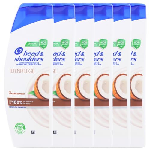 6x Head & Shoulders Kokos Anti Schuppen Shampoo Für trockene Kopfhaut je 300ml