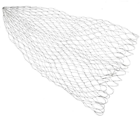 Vbest life Guadino per Pesca a Mosca con Carpa 40/50/60 cm, Ricambio Rete per guadino da Pesca per Attrezzatura da Pesca(50cm)
