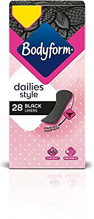 Bodyform Dailies Slipeinlagen, normal, Schwarz, 28 Stück