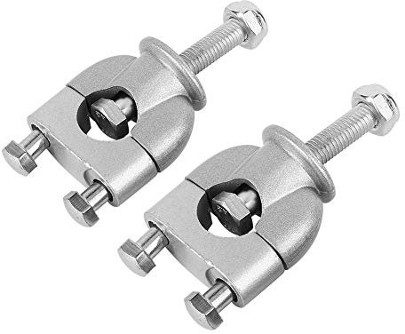 Joyzan Motorrad Lenker Riser, 7/8 22mm Metall Universal Lenker Halterung Klemmen Montage Riser Clamp Silber Handschutz Mount Adapter