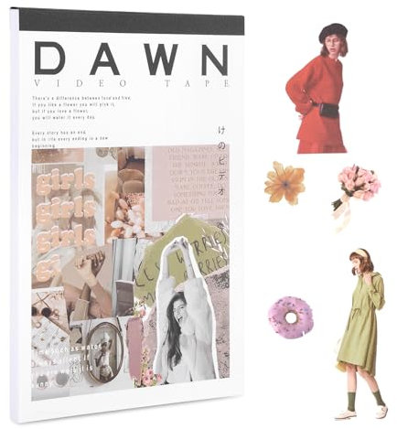 RISYPISY 2500+ Stück/50 Blatt schöner Aufkleber Washi Aufkleber Dekorative Aufkleber für Scrapbooking, Journaling, Kalender, Themenbezogene Albumseiten Süße Aufkleber für Mädchen Teenager